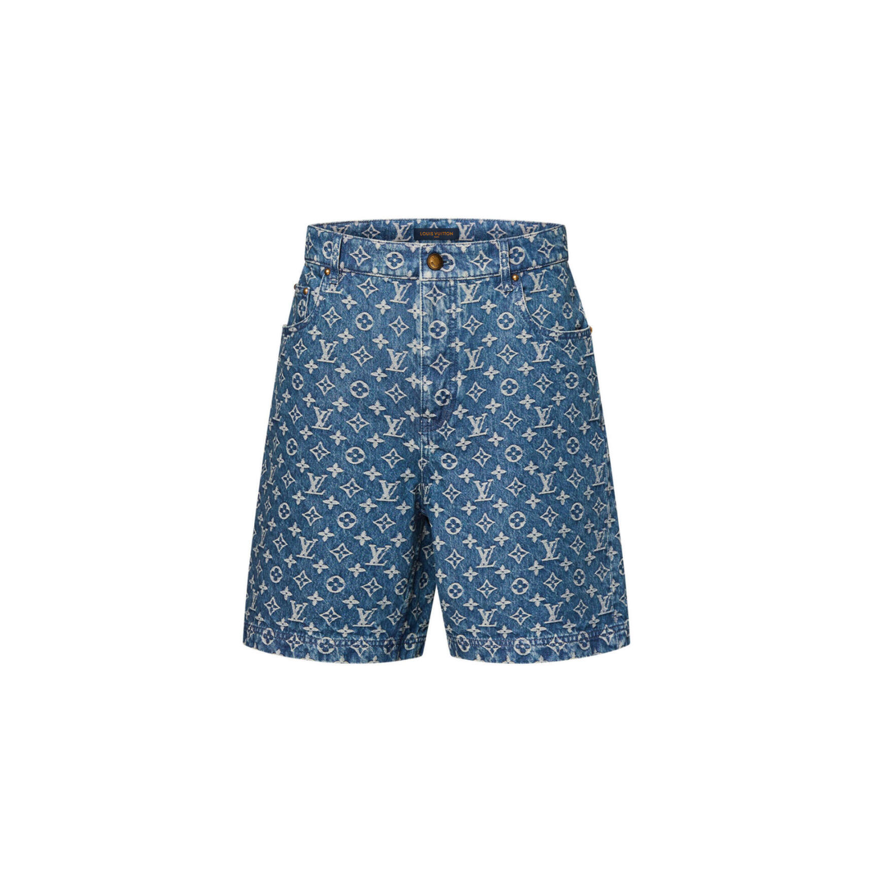 LOUIS VUITTON MONOGRAM DENIM SHORTS 1AJBJP